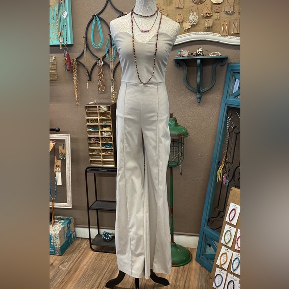 NWT The Rory Stone Strapless Jumpsuit - Picture 7 of 8